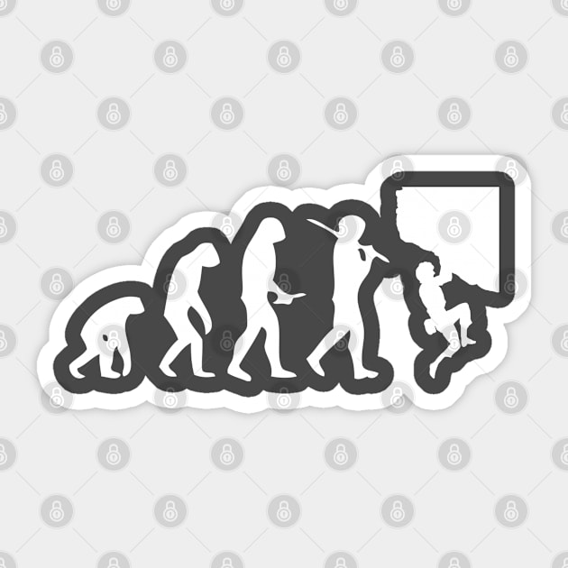 Mountain climbing Sticker by Bakr